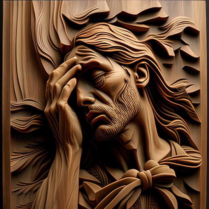 3D модель Говард Логан Гільдебрандт, американський художник (STL)